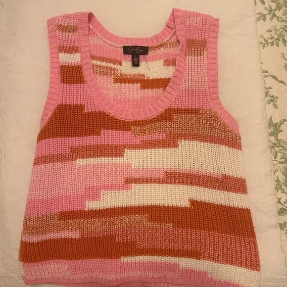 Jessica Simpson Multi Color Knit Sleeveless Top - Picture 1 of 2